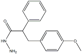 p-Methoxy-α-phenylhydrocinnamic acid hydrazide Struktur