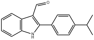 1H-Indole-3-carboxaldehyde,2-[4-(1-methylethyl)phenyl]-(9CI) Struktur