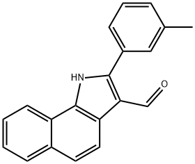 1H-Benz[g]indole-3-carboxaldehyde,2-(3-methylphenyl)-(9CI) Struktur