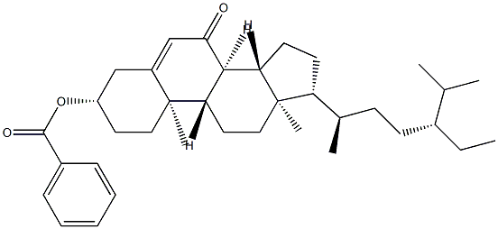 3β-(Benzoyloxy)stigmast-5-en-7-one Struktur