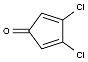 2,4-Cyclopentadien-1-one,3,4-dichloro-(9CI) Struktur