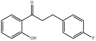 1-Propanone, 3-(4-fluorophenyl)-1-(2-hydroxyphenyl)- Struktur