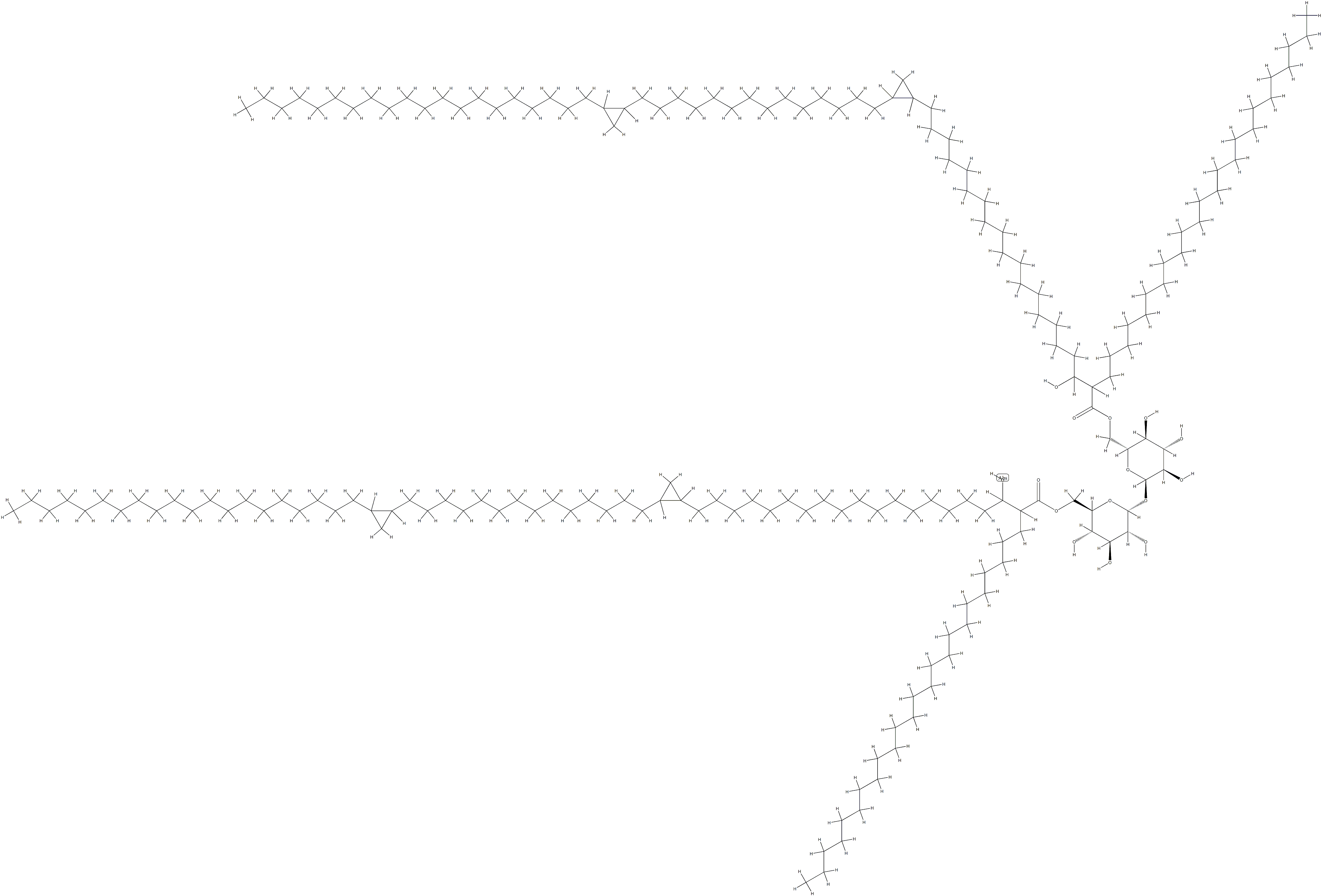 6,6'-di-O-mycoloyl-alpha-mannopyranosyl-alpha-mannopyranoside Struktur