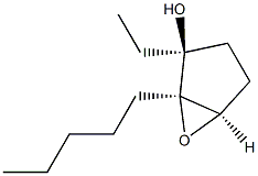 6-Oxabicyclo[3.1.0]hexan-2-ol,2-ethyl-1-pentyl-,(1R,2S,5R)-rel-(-)-(9CI) Struktur