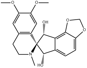 (6S,7R)-3',4',6,8-Tetrahydro-6',7'-dimethoxy-2'-methylspiro[7H-indeno[4,5-d]-1,3-dioxole-7,1'(2'H)-isoquinoline]-6α,8α-diol Struktur