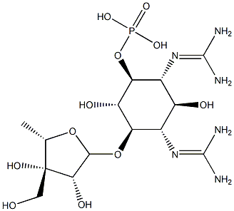 dihydrostreptosyl streptidine 6-phosphate Struktur