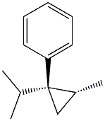 Benzene, [(1R,2S)-2-methyl-1-(1-methylethyl)cyclopropyl]-, rel- (9CI) Struktur