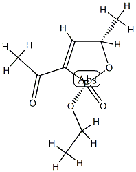 Ethanone, 1-[(2R,5S)-2-ethoxy-2,5-dihydro-5-methyl-2-oxido-1,2-oxaphosphol-3-yl]-, rel- (9CI) Struktur