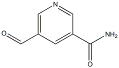 3-Pyridinecarboxamide,5-formyl-(9CI) Struktur