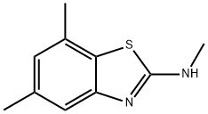 2-Benzothiazolamine,N,5,7-trimethyl-(9CI) Struktur