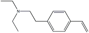 poly(4-diethylaminoethylstyrene) Struktur