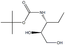 D-threo-Pentitol, 3,4,5-trideoxy-3-[[(1,1-dimethylethoxy)carbonyl]amino]- (9CI) Struktur