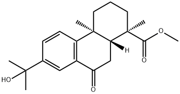 Methyl 15-hydroxy-7-oxoabieta-9(11),8(14),12-trien-18-oate Struktur