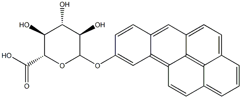 BENZO(A)PYRENYL-9-GLUCURONIDE Struktur