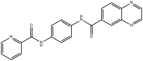 6-Quinoxalinecarboxamide,N-[4-[(2-pyridinylcarbonyl)amino]phenyl]-(9CI) Struktur