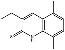 2(1H)-Quinolinethione,3-ethyl-5,8-dimethyl-(9CI) Struktur