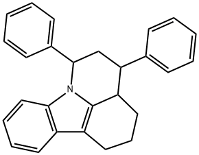 4,6-diphenyl-2,3,3a,4,5,6-hexahydro-1H-pyrido[3,2,1-jk]carbazole Struktur