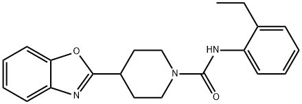 1-Piperidinecarboxamide,4-(2-benzoxazolyl)-N-(2-ethylphenyl)-(9CI) Struktur