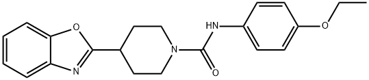 1-Piperidinecarboxamide,4-(2-benzoxazolyl)-N-(4-ethoxyphenyl)-(9CI) Struktur