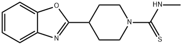 1-Piperidinecarbothioamide,4-(2-benzoxazolyl)-N-methyl-(9CI) Struktur