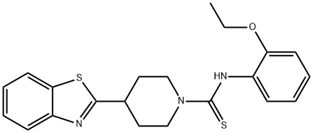 1-Piperidinecarbothioamide,4-(2-benzothiazolyl)-N-(2-ethoxyphenyl)-(9CI) Struktur