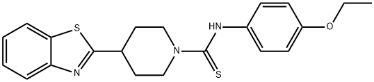 1-Piperidinecarbothioamide,4-(2-benzothiazolyl)-N-(4-ethoxyphenyl)-(9CI) Struktur