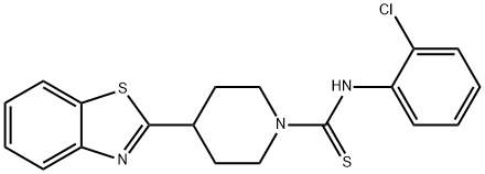 1-Piperidinecarbothioamide,4-(2-benzothiazolyl)-N-(2-chlorophenyl)-(9CI) Struktur