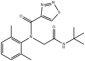 1,2,3-Thiadiazole-4-carboxamide,N-[2-[(1,1-dimethylethyl)amino]-2-oxoethyl]-N-(2,6-dimethylphenyl)-(9CI) Struktur