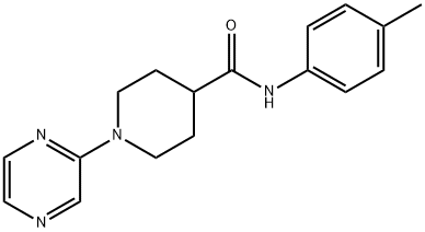 4-Piperidinecarboxamide,N-(4-methylphenyl)-1-pyrazinyl-(9CI) Struktur