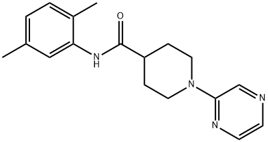 4-Piperidinecarboxamide,N-(2,5-dimethylphenyl)-1-pyrazinyl-(9CI) Struktur