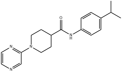 4-Piperidinecarboxamide,N-[4-(1-methylethyl)phenyl]-1-pyrazinyl-(9CI) Struktur