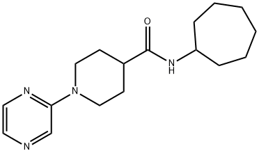 4-Piperidinecarboxamide,N-cycloheptyl-1-pyrazinyl-(9CI) Struktur