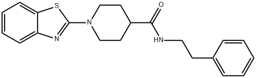 4-Piperidinecarboxamide,1-(2-benzothiazolyl)-N-(2-phenylethyl)-(9CI) Struktur