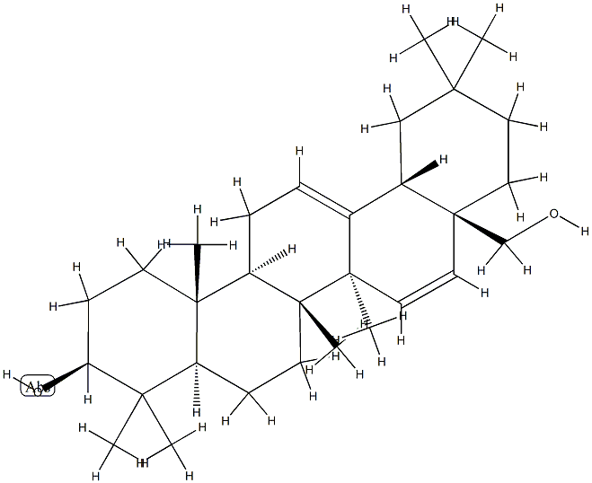 Oleana-12,15-diene-3β,28-diol Struktur