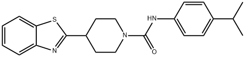 1-Piperidinecarboxamide,4-(2-benzothiazolyl)-N-[4-(1-methylethyl)phenyl]-(9CI) Struktur