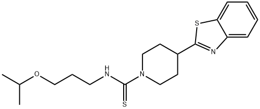 1-Piperidinecarbothioamide,4-(2-benzothiazolyl)-N-[3-(1-methylethoxy)propyl]-(9CI) Struktur