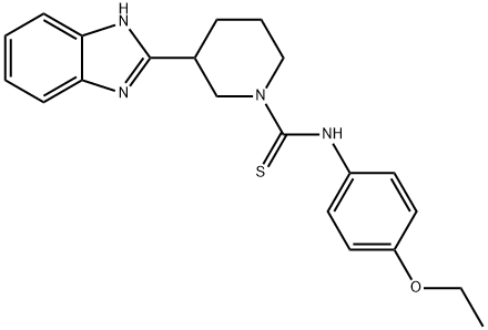 1-Piperidinecarbothioamide,3-(1H-benzimidazol-2-yl)-N-(4-ethoxyphenyl)-(9CI) Struktur