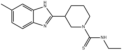 1-Piperidinecarbothioamide,N-ethyl-3-(5-methyl-1H-benzimidazol-2-yl)-(9CI) Struktur