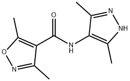 4-Isoxazolecarboxamide,N-(3,5-dimethyl-1H-pyrazol-4-yl)-3,5-dimethyl-(9CI) Struktur