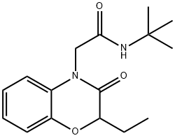 4H-1,4-Benzoxazine-4-acetamide,N-(1,1-dimethylethyl)-2-ethyl-2,3-dihydro-3-oxo-(9CI) Struktur