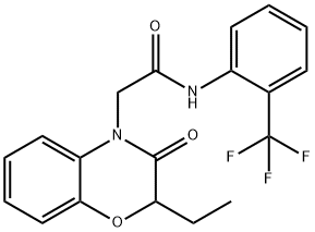 4H-1,4-Benzoxazine-4-acetamide,2-ethyl-2,3-dihydro-3-oxo-N-[2-(trifluoromethyl)phenyl]-(9CI) Struktur