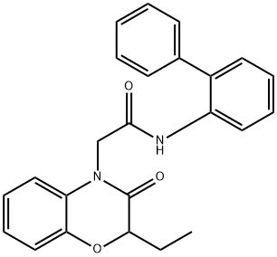 4H-1,4-Benzoxazine-4-acetamide,N-[1,1-biphenyl]-2-yl-2-ethyl-2,3-dihydro-3-oxo-(9CI) Struktur