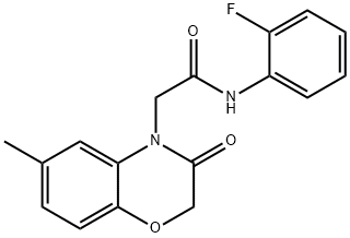 4H-1,4-Benzoxazine-4-acetamide,N-(2-fluorophenyl)-2,3-dihydro-6-methyl-3-oxo-(9CI) Struktur