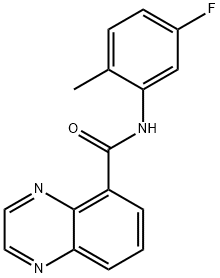 5-Quinoxalinecarboxamide,N-(5-fluoro-2-methylphenyl)-(9CI) Struktur