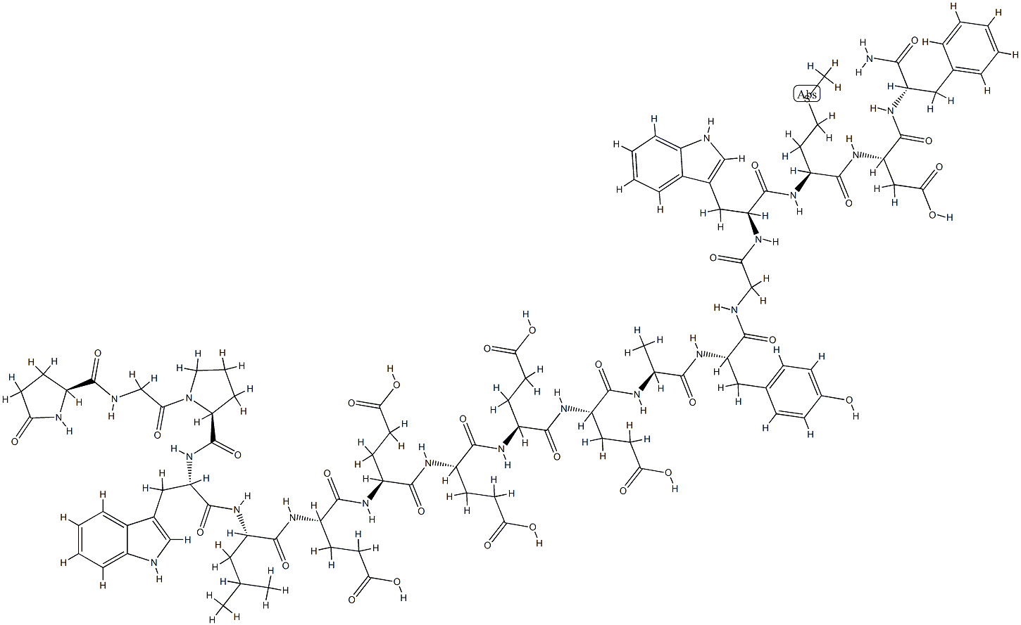 gastrin 17 Structure