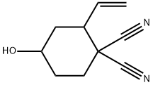 1,1-Cyclohexanedicarbonitrile,2-ethenyl-4-hydroxy-(9CI) Struktur