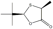 2β-tert-Butyl-4β-methyl-1,3-oxathiolan-5-one Struktur