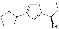 2-Furanmethanamine,4-cyclopentyl--alpha--ethyl-,(-alpha-R)-(9CI) Struktur