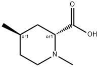 2-Piperidinecarboxylicacid,1,4-dimethyl-,(2R,4R)-rel-(9CI) Struktur