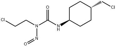 1-(2-Chloroethyl)-3-(4β-chloromethylcyclohexan-1α-yl)-1-nitrosourea Struktur